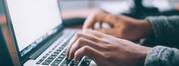 Blue blog graphic with abstract shipping and logistics icons