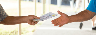 Flyers, case studies, and ebooks displayed for marketing resources